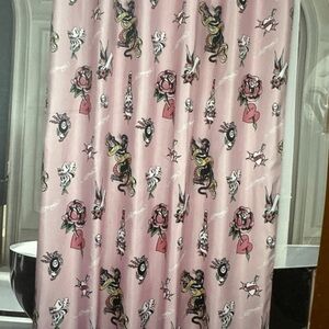 New Ed Hardy 8 Ball Jaguar Shower Curtain Set 14 Piece w/ Hooks & Liner Gothic